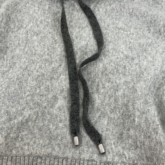 Pringle of Scotland x H&M Women’s Sweater S Grey Neon Yellow Cuff Hood Drawcord - Picture 15 of 16